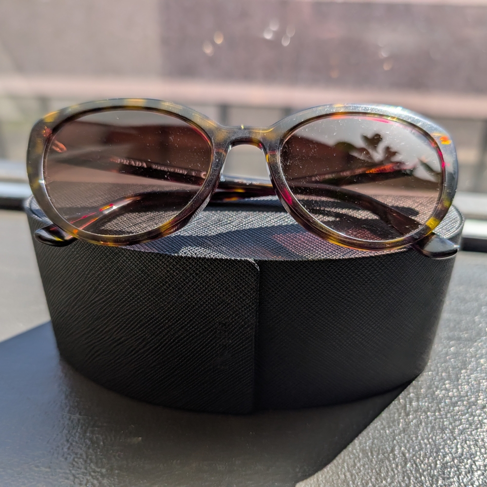Prada Brown Tortoise Women's Sunglasses - Picture 2 of 5